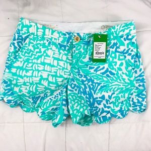 NWT Lilly Pulitzer buttercup shorts, Size 0.
